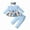 Blue, variant on Akiihool Outfits Sets for Girls 2 Piece Girls Clothes Toddler Outfits Little Kids Set Outfits to Big Kid (Pink,3-6 Months)