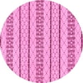 thumbnail image 1 of Ahgly Company Indoor Round Solid Pink Modern Area Rugs, 7' Round, 1 of 4