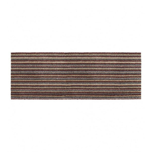 Plow & Hearth My Mat Dirt Trapping Mud Rug, 31" x 59" Spice Stripe