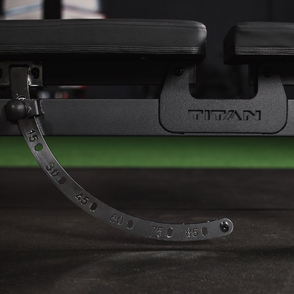 Titan Fitness Performance Series Adjustable Steel Bench, Multicolor, 52 lb