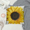 thumbnail image 2 of SHANXI  Decorative Throw Pillow Cover Polyester White Leaf Sunflower White Photography Beautiful Beauty Nature Color Common Cushion Two Sides Pillow Case Square Print for Home 20x20in, 2 of 5