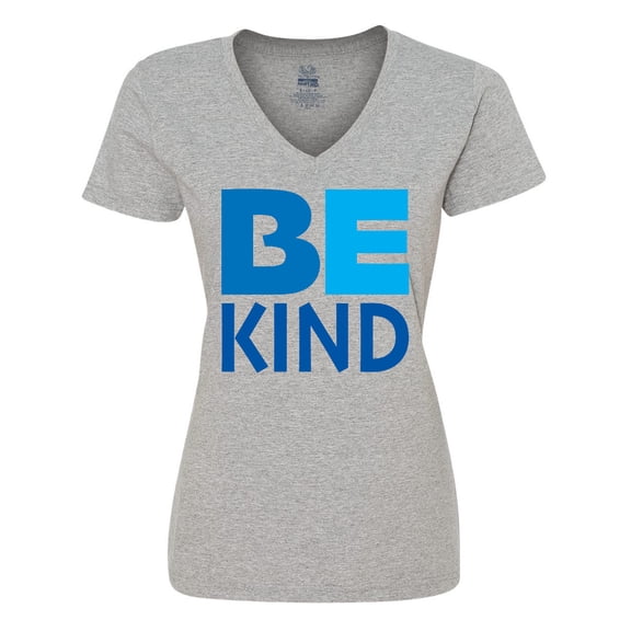 Inktastic Be Kind Logo in Blue Women's V-Neck T-Shirt