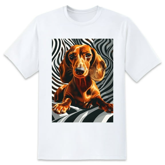 Basic Oversize Tees For WomenDog Loose Boyfriend Shirts Casual Blouse round neck