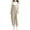 Beige, variant on fartey Women Plus Size Cotton Linen Romper Casual Sleeveless Square Neck Relaxed Overalls Pockets Adjustable Strap Solid Color Rompers