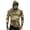 Brown, variant on Men Raglan Sleeve Hooded Sun Protection Top Camouflage Printed Pullover Lightweight Breathable Long Sleeve Outdoor Shirt