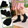 thumbnail image 3 of Womens Fuzzy Slipper Socks Soft Cozy Fluffy Microfiber Winter Warm Plush Sleep Christmas Socks, 3 of 6