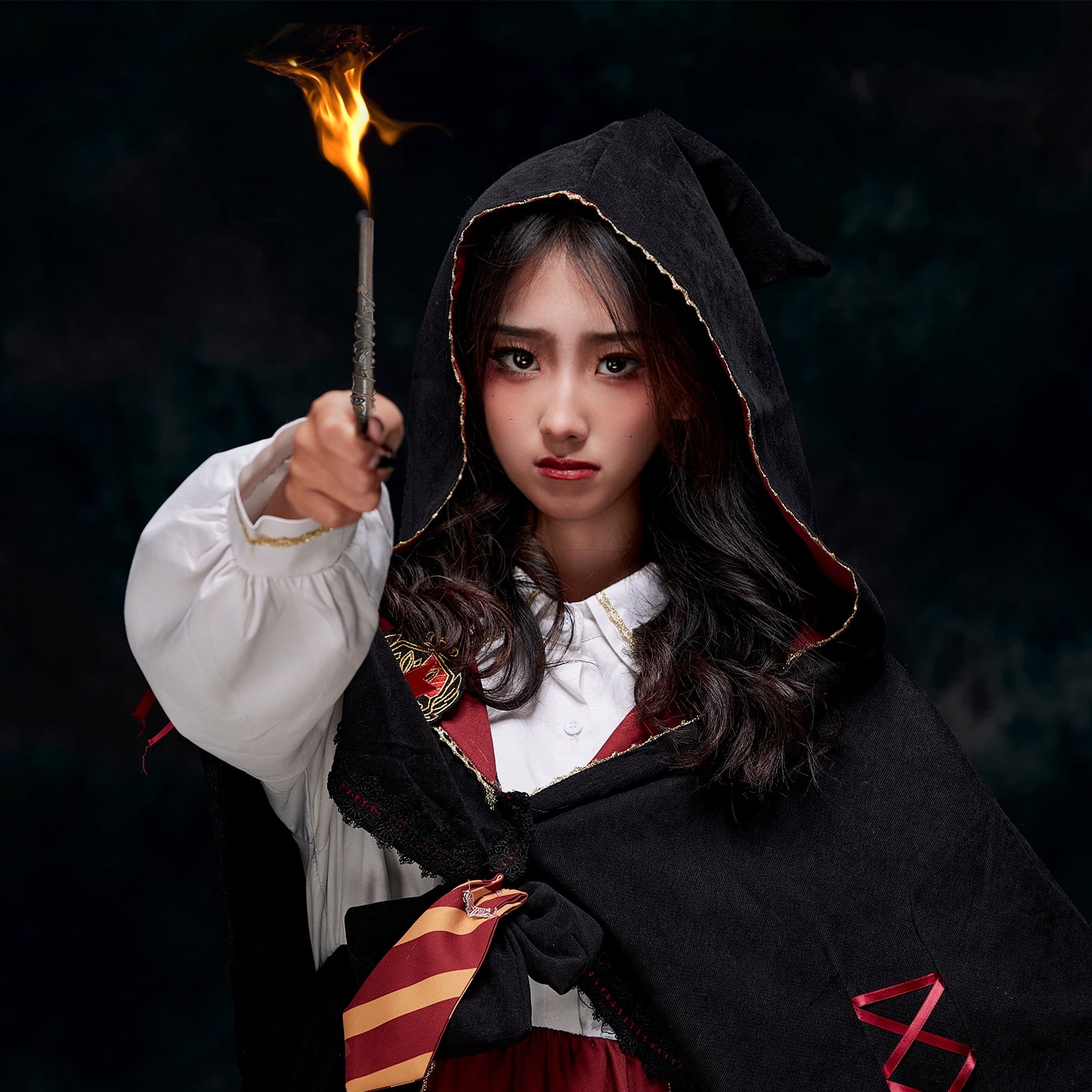Fireball Shooting Magic Wand Halloween Incendio Wands Cosplay Costume Accessories for Birthday Party Gift
