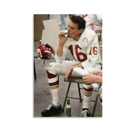 Len Dawson Canvas Poster Posters Art Print Wall Photo Paint Poster Hanging Picture Family Bedroom Decor Gift 24x36inch(60x90cm)