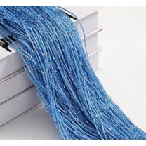 ERDOUY Sequin Curtain for Doorway,Door String Curtains, 39x79 inch HangingCloset Bedroom Blind Living Room Divider Featuring Elegant Window Wall Panel Fringe Backdrops –Blue