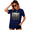 Navy Blue, variant on UNISHE Girls Will Be Girls Distressed Witch Retro Short Sleeve Graphic Tee