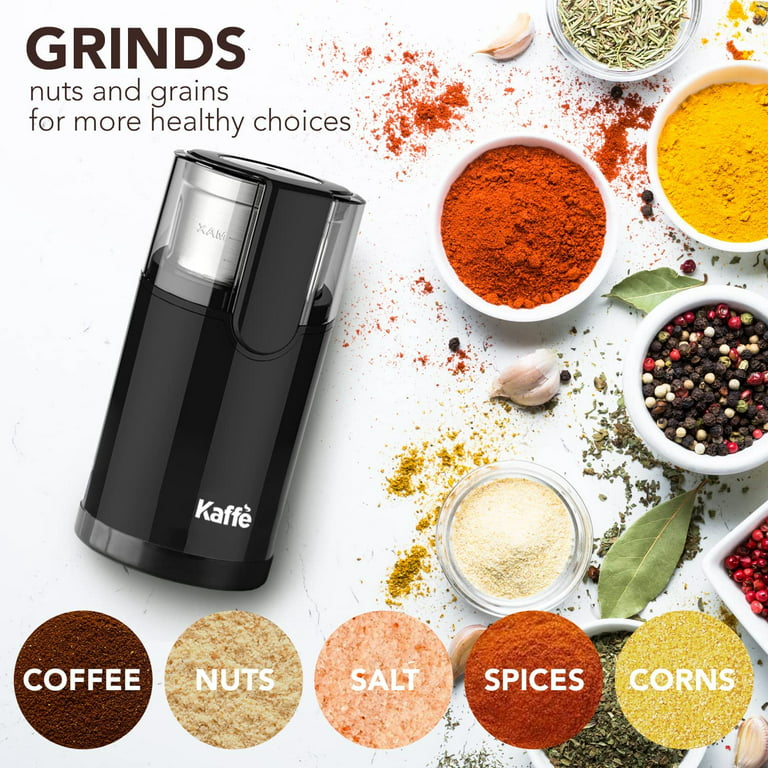  Watifisa Herb Grinder Electric Spice Grinder with Cleaning  Brush, Herb Spice Coffee Grinder with Large Capacity - for Herbs, Fine  Leaves, Peanuts, Pepper Beans, Mushrooms & Grains (Black): Home & Kitchen