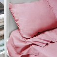thumbnail image 3 of Chambray 6-Piece Red Full Sheet Set, 3 of 3