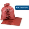 thumbnail image 2 of McKesson Infectious Waste Bags - Star-Sealed Bottom, 1.6 mil - Red, 30 gal to 33 gal Capacity, 100 Ct, 2 of 11
