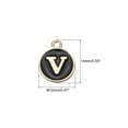 thumbnail image 2 of Uxcell Alphabet v Letter Charm Double Sided Enamel Initial Alphabet Pendant Black, for Necklace Bracelet Earring, 20pcs, 2 of 7