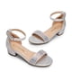 thumbnail image 4 of Sandalias para Niñas DREAM PAIRS SDSD2320K Plateadas con Tacón de 3 cm Talla 5, 4 of 6