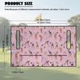 thumbnail image 7 of Yuyamidu Golf Sports Golf Cart Seat Covers with Pockets Pink Golf Cart Seat Towel Blanket Fits for Club Car More 2 Person Seats Golf Carts, 7 of 7