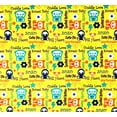 thumbnail image 2 of 1/2 Yard - Skelanimals Halloween Animals on Yellow Cotton Fabric - Baby Penquin Dog & Panda (Great for Quilting, Sewing, Craft Projects, Throw Pillows & More) 1/2 Yard X 44" Wide, 2 of 2