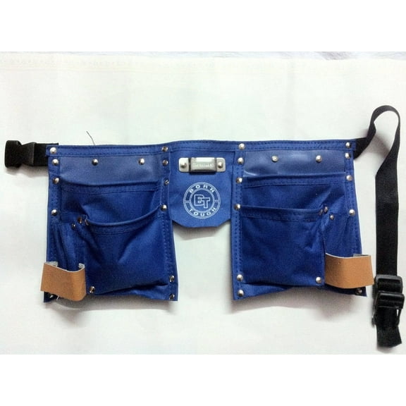 10 Pocket Kids Tool Pouch Bag Belt - Blue
