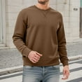 thumbnail image 2 of Men's Slim Fit Crewneck Pullover Sweatshirt Long Sleeve Basic Top Soft Breathable Fabric For Daily Wear, 2 of 4