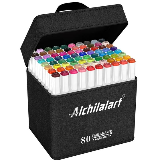 Rotuladores de ALCOHOL Alchilalart 80 colores doble punta