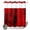 Red, variant on No Hook Shower Curtain, Red Shower Curtains for Bathroom with See Through Top Window, Retro Oil Painting Modern Abstract Art Aesthetics Waterproof & Washable Bath Curtain 66"x72"