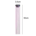 thumbnail image 3 of 50cm Synthetic Sparking Shiny Hair Tinsel Hair Extensions Hair Clip Extensions, 3 of 8