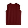 thumbnail image 5 of Stylish Sleeveless Sweater Vest for Men V-Neck Knitted Top Ideal for Spring Casual Wear Lightweight Comfortable Layering Piece Versatile Fashion Mens T-Shirts Cotton White 4xl T Shirts Big and Tall, 5 of 6