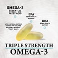 thumbnail image 4 of Omega 3 Fish Oil 1200mg - Triple Strength Softgels Omega-3 Supplements, Natural Brain Heart Health & Immune Support - Fatty Acids with EPA & DHA - Wild Caught Fish Oil Supplement - 120 Softgels, 4 of 10