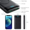 thumbnail image 3 of Cargador Portátil Inalámbrico HETP 30,800 mAh con Carga Inalámbrica de 15W, 3 of 7