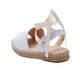 thumbnail image 3 of Sandalia Mujer Plana Suela Yute Tipo Piel Tiras Cruzadas, 3 of 4