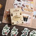 thumbnail image 4 of 46 Uds pegatinas de papelería de café bonitas pegatina de sello para niños DIY Scrapbooking, 4 of 7