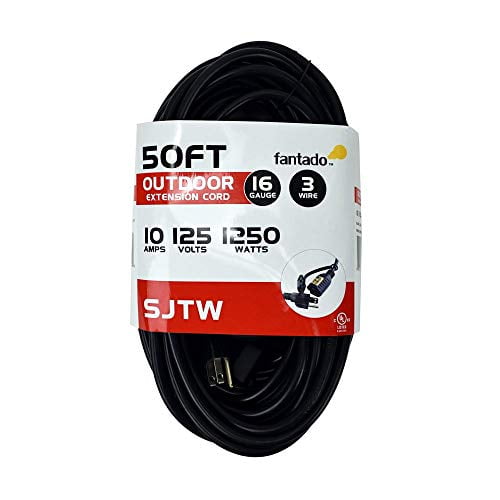 Fantado 50FT SJTW Extension Cord for Outdoor Commercial String Light