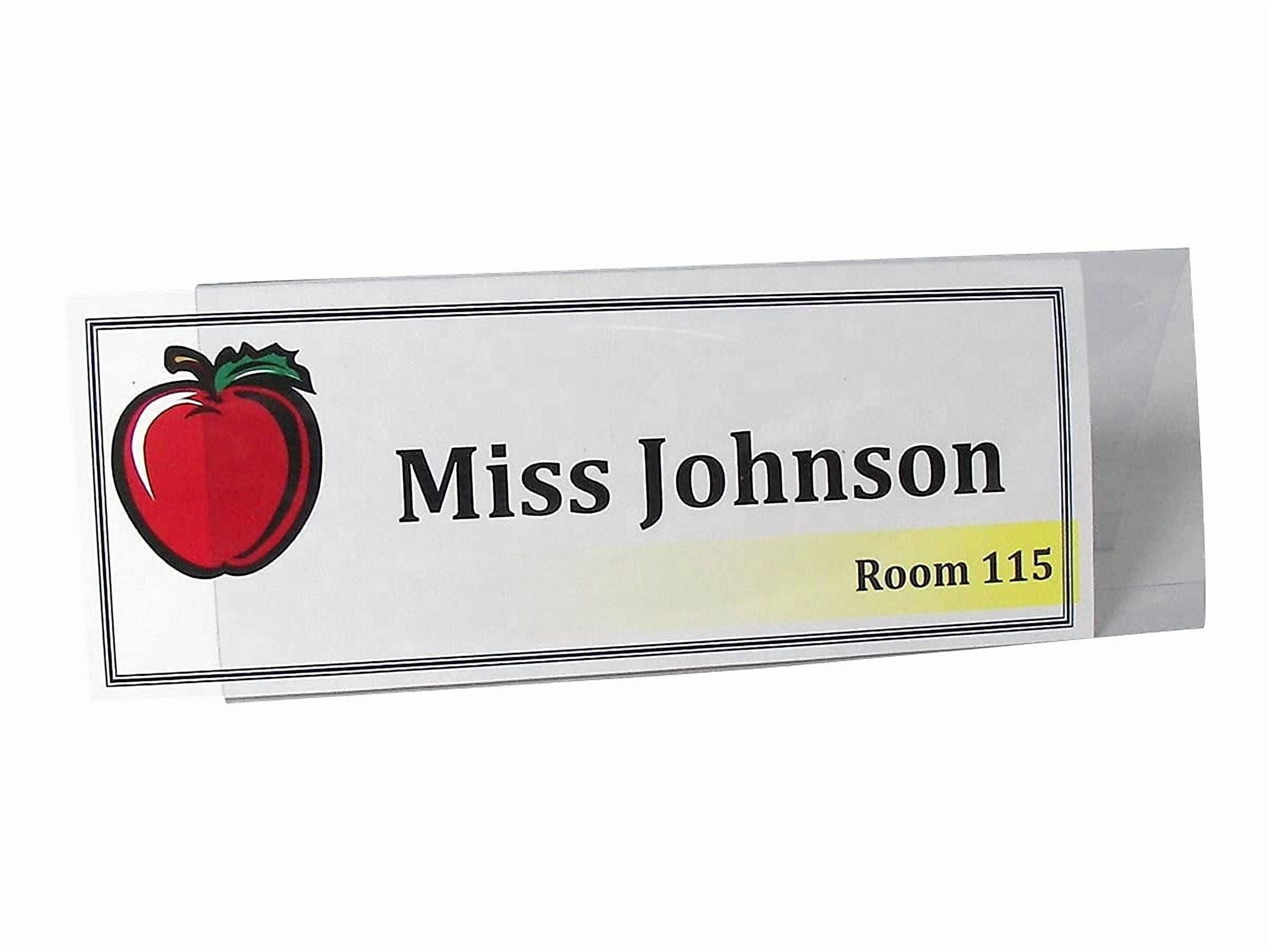 C-Line Tent Card Holders, 4 1/4" x 11", Rigid Heavyweight Clear Plastic, 25/Box