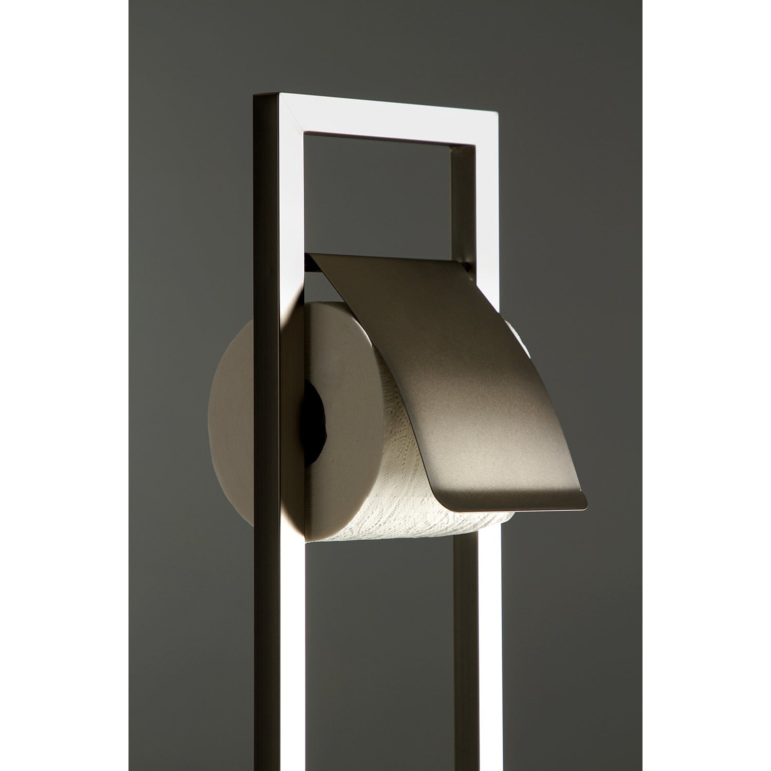 Kingston Brass SCC8341 Pedestal Toilet Paper Holder with Toilet Brush Holder, Polished Chrome