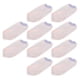 thumbnail image 3 of Toallas para el cabello de microfibra súper absorbentes, juego de 10, grosor mejorado para un secado más rápido, gorros de baño de color rosa claro, 3 of 8
