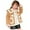 Khaki, variant on MXIEZI 1-12 Y Girls Leather Outerwear Girls Fall Winter Padded Windproof Thick Warm Coats for Kids Toddler Fleece Lined Jacket
