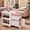 Pink, variant on Advwin Pedicure Trolley Cart with Foot Rest, Mobile Pedicure Foot Stool Stand with Wheels, Storage Shelves & Cabinet, Rolling Pedicure Station for Nail Tech & Home Salon, White