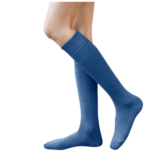 Blue Socks Women's Stockings Calf Socks Winter Warmth Casual Soft Adult Socks Home Socks Winter Gifts Carpet Socks
