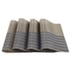 thumbnail image 1 of 4 Piezas de Manteles Estilo Cuadrícula PVC PET para Cocina Mesa de Comedor Manteles Lavables Azules, 1 of 6