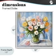 thumbnail image 4 of Stupell Industries Rustic Lodge Her Cottage Garden Tulips White Framed Giclee Art, 12 x 12, by Tina LeCour, 4 of 8