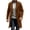 Coats for men clearance-Brown, variant on Mens Coats Outerwear Winter Jackets Clearance Men's Double Breasted Casual Trench Coat Woolen Lapel Coat Solid Color Men's Trench Coat Gray Black*Friday/Cyber*Monday Clearance