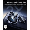 thumbnail image 2 of ESR Camera Lens Protector Compatible with iPhone 17 Pro Max/17 Pro/16 Pro Max/16 Pro/15 Pro Max/15 Pro/14 Pro Max/14 Pro, Ultra-Thin Anti-Scratch HD Tempered Glass, Blue, 2 of 8