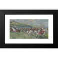 thumbnail image 2 of Wojciech Kossak 18x11 Black Modern Framed Museum Art Print Titled - Feast-Day of the Polish Cavalry (1934), 2 of 5