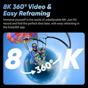 Insta360 X4 360 Camera 284752: Tiny 2.7K Action Cam, Hands-Free POV, Waterproof
