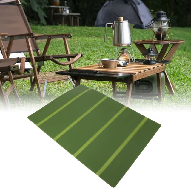 Foldable Camping Table Pad Outdoor Cooking Tools Waterproof Wearproof Heat Resistant Prevent Slip Rubber Folding Camping Table Mat for Picnic