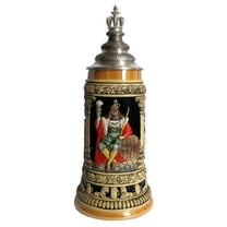 German Beer Stein Gambrinus King of Beers Stein 0.75 liter tankard, beer mug