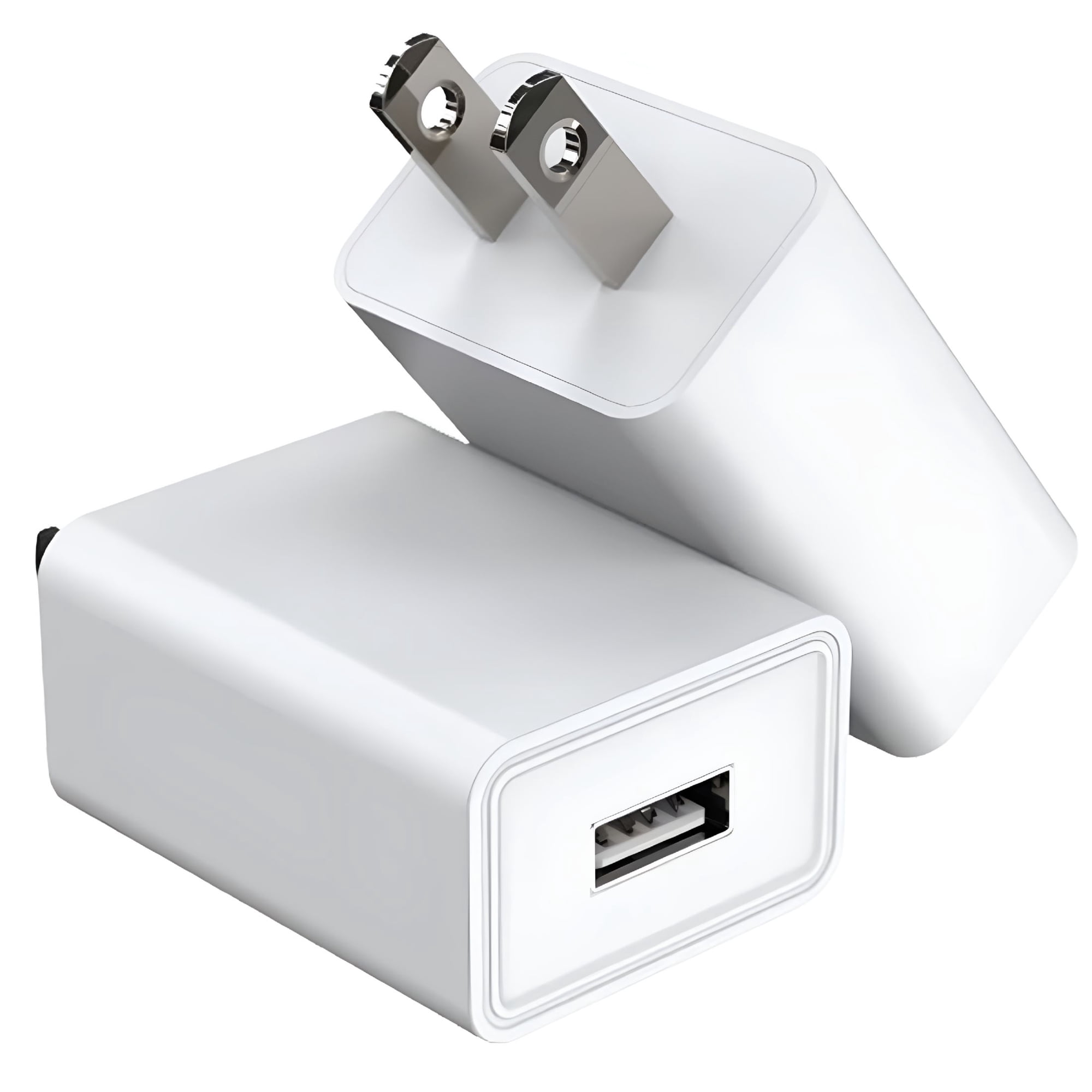 GJX 5V2A USB Wall Charger 10W Power Adapter Block, Small Lightweight AC Plug for Phones, Tablets, Headphones, Mice and Electronic Devices, White