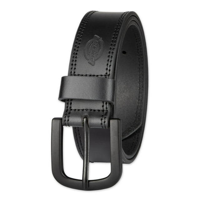 Cinturón de Cuero para Hombre Dickies 38mm con Doble Costura Negro