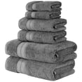 thumbnail image 7 of Modern Threads SpunLoft™ 6 Piece Adult Towel Set, Charcoal, 7 of 7
