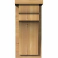 thumbnail image 2 of 7 1/2"W x 8"D x 16"H Yorktown Smooth Corbel w/Backplate, Western Red Cedar, 2 of 9
